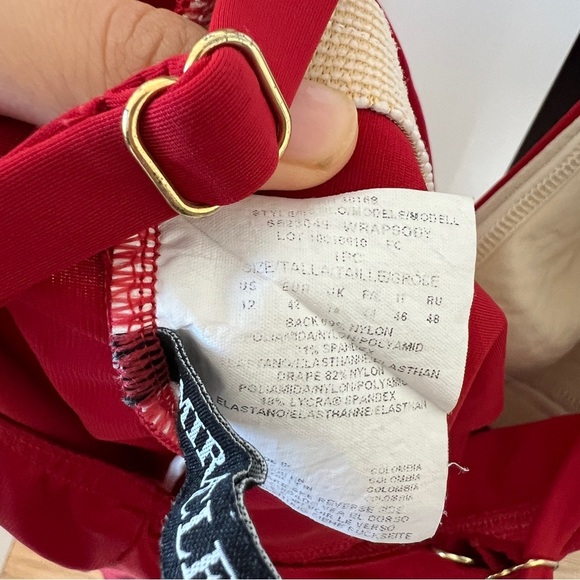 Miraclesuit Wrapsody One Piece Cayenne Red - Picture 10 of 12